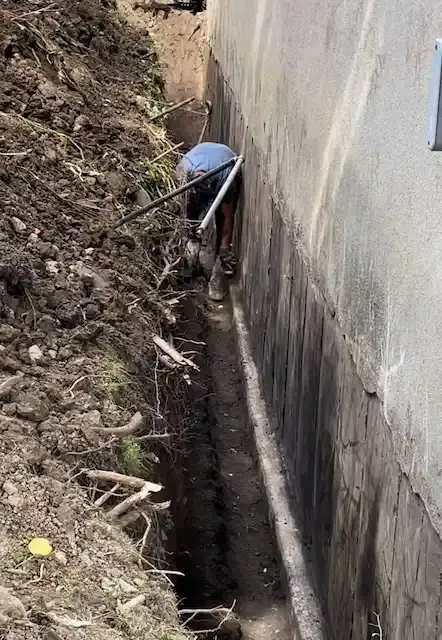 french drain project — stage 1